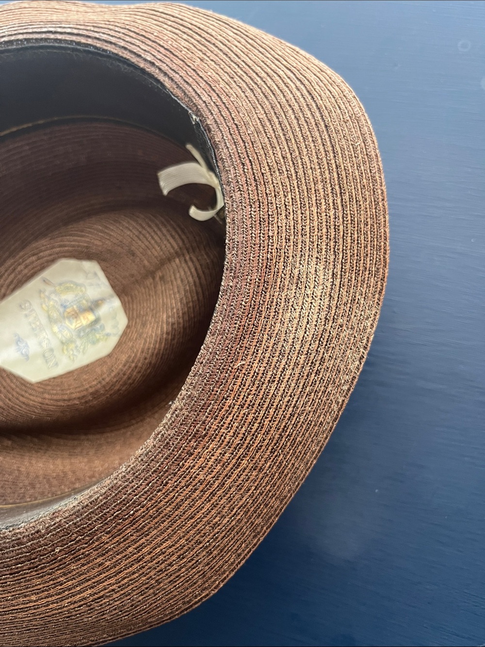 Vintage Stetson straw fedora - Picture 7 of 7